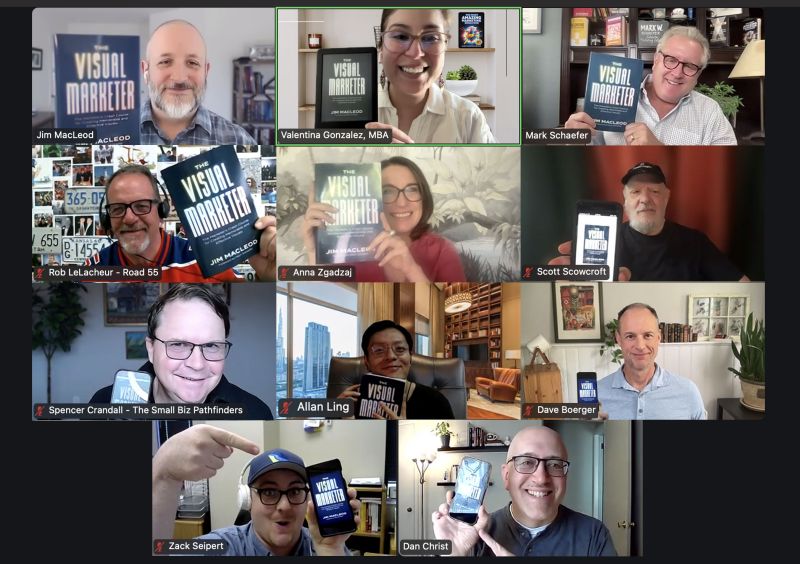 Screenshot of Zoom book club