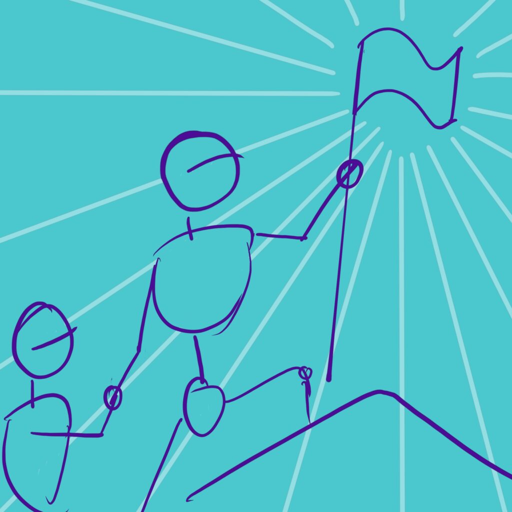 Drawing of leadership